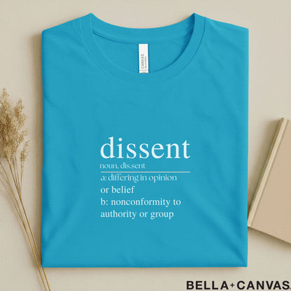 Dissent Dictionary Definition Typography T-Shirt