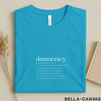 Democracy Typography T-Shirt – Unisex Dictionary Style Tee