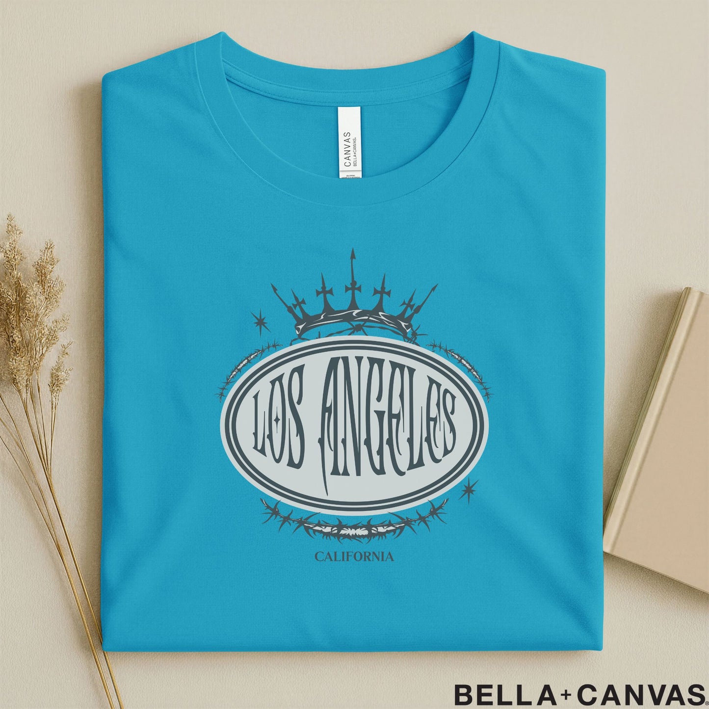 Los Angeles California Crown Design T-Shirt – Unisex Soft Fit