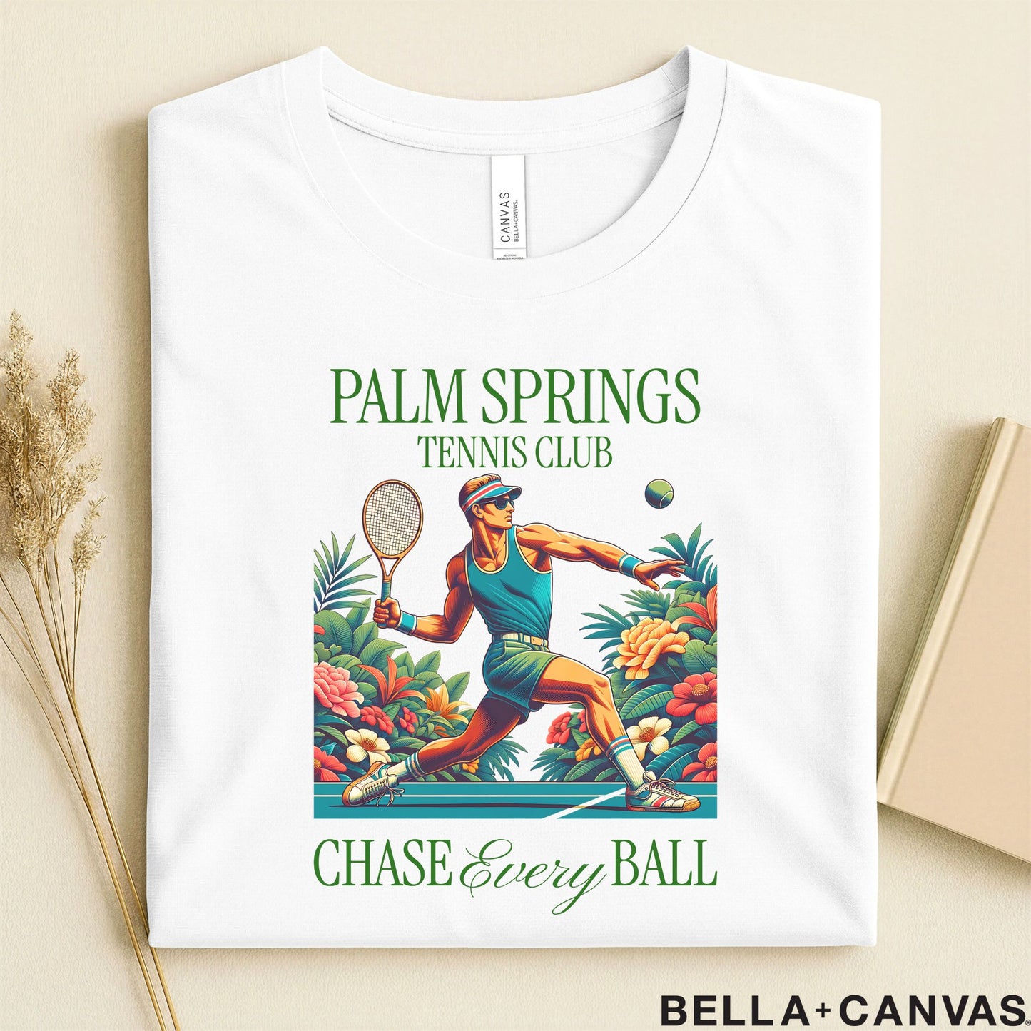 Palm Springs Tennis Club Graphic T-Shirt – Chase Every Ball Design