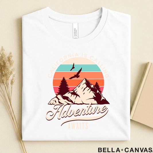 California Adventure Vintage T-Shirt - Unisex Graphic Tee for Travelers