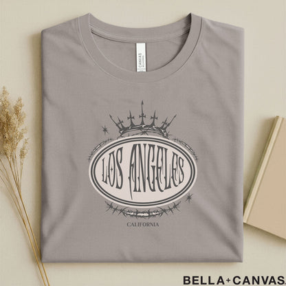 Los Angeles California Crown Design T-Shirt – Unisex Soft Fit