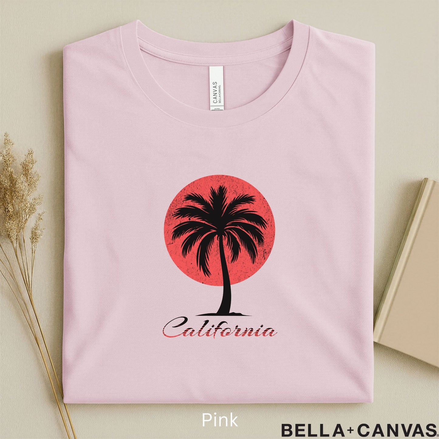 California Palm Tree T-Shirt – Vibrant Design with Eco-Friendly Fabric