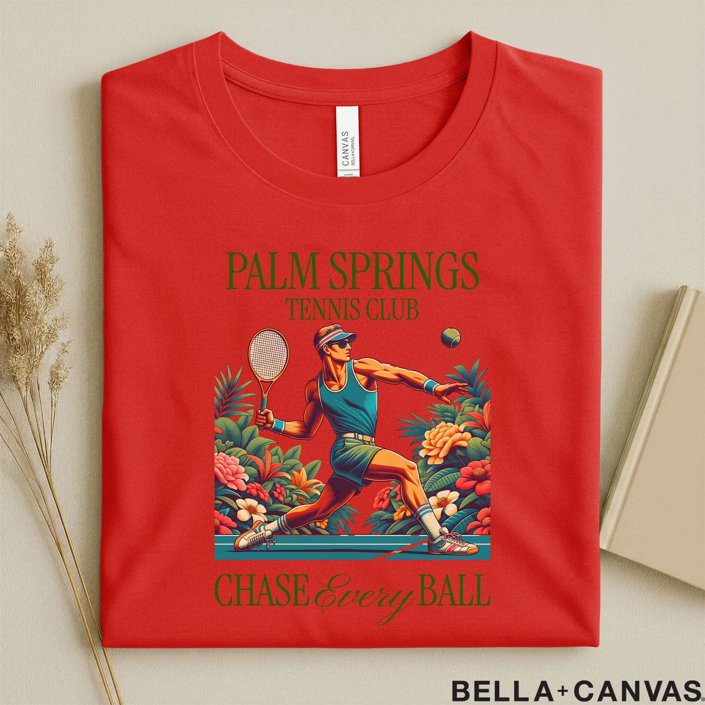 Palm Springs Tennis Club Graphic T-Shirt – Chase Every Ball Design