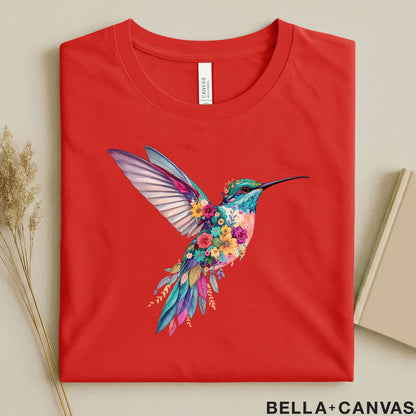Hummingbird Floral T-Shirt – Eco-Friendly & Unisex Fit