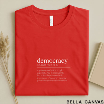 Democracy Typography T-Shirt – Unisex Dictionary Style Tee