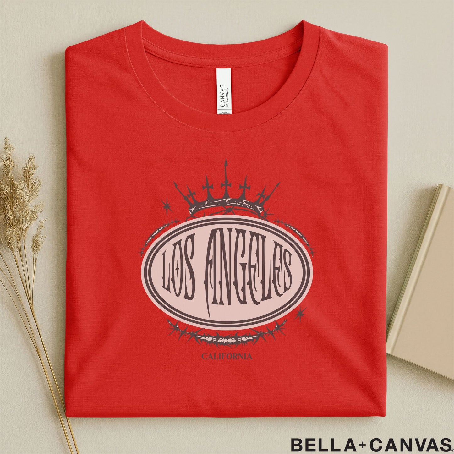 Los Angeles California Crown Design T-Shirt – Unisex Soft Fit