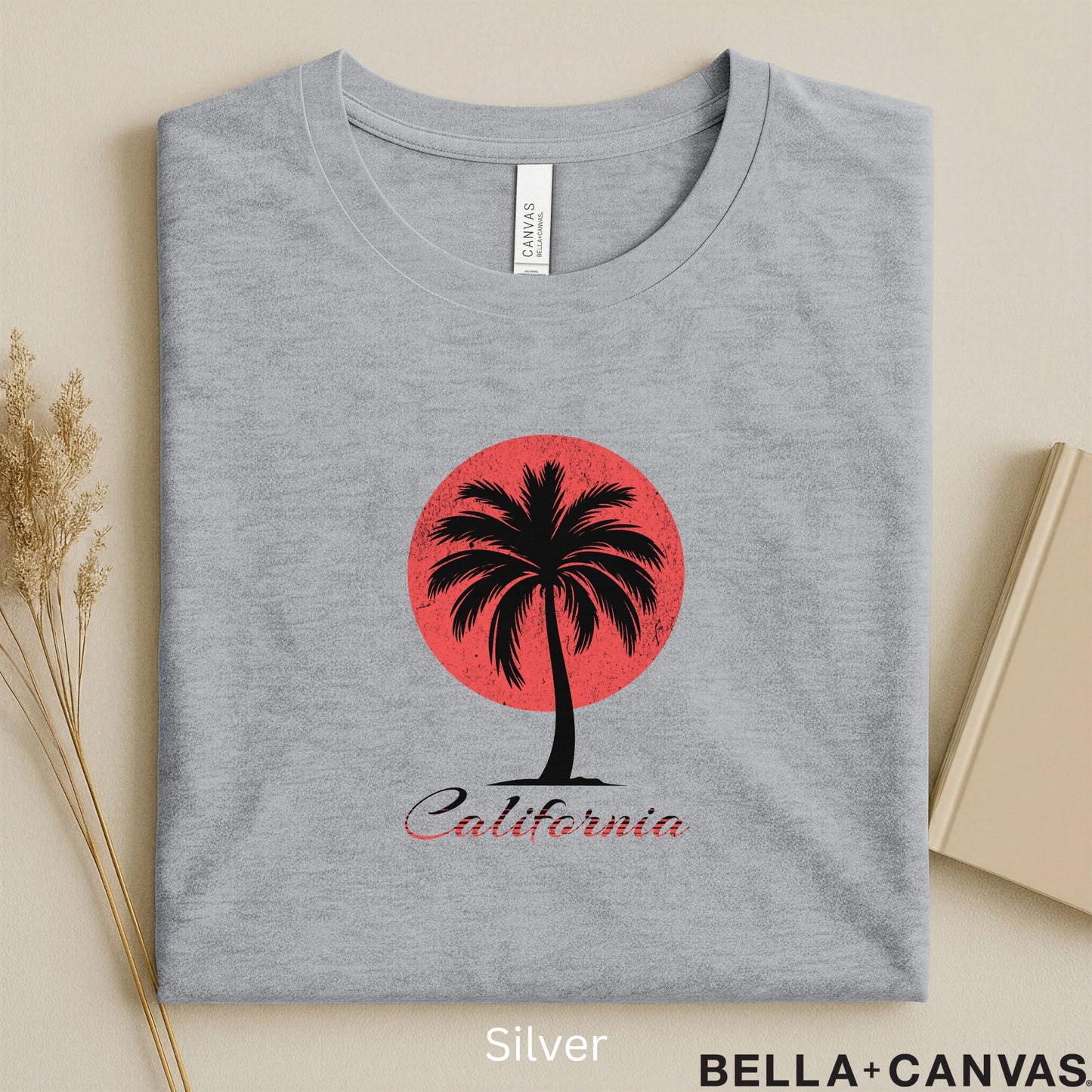 California Palm Tree T-Shirt – Vibrant Design with Eco-Friendly Fabric