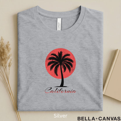 California Palm Tree T-Shirt – Vibrant Design with Eco-Friendly Fabric