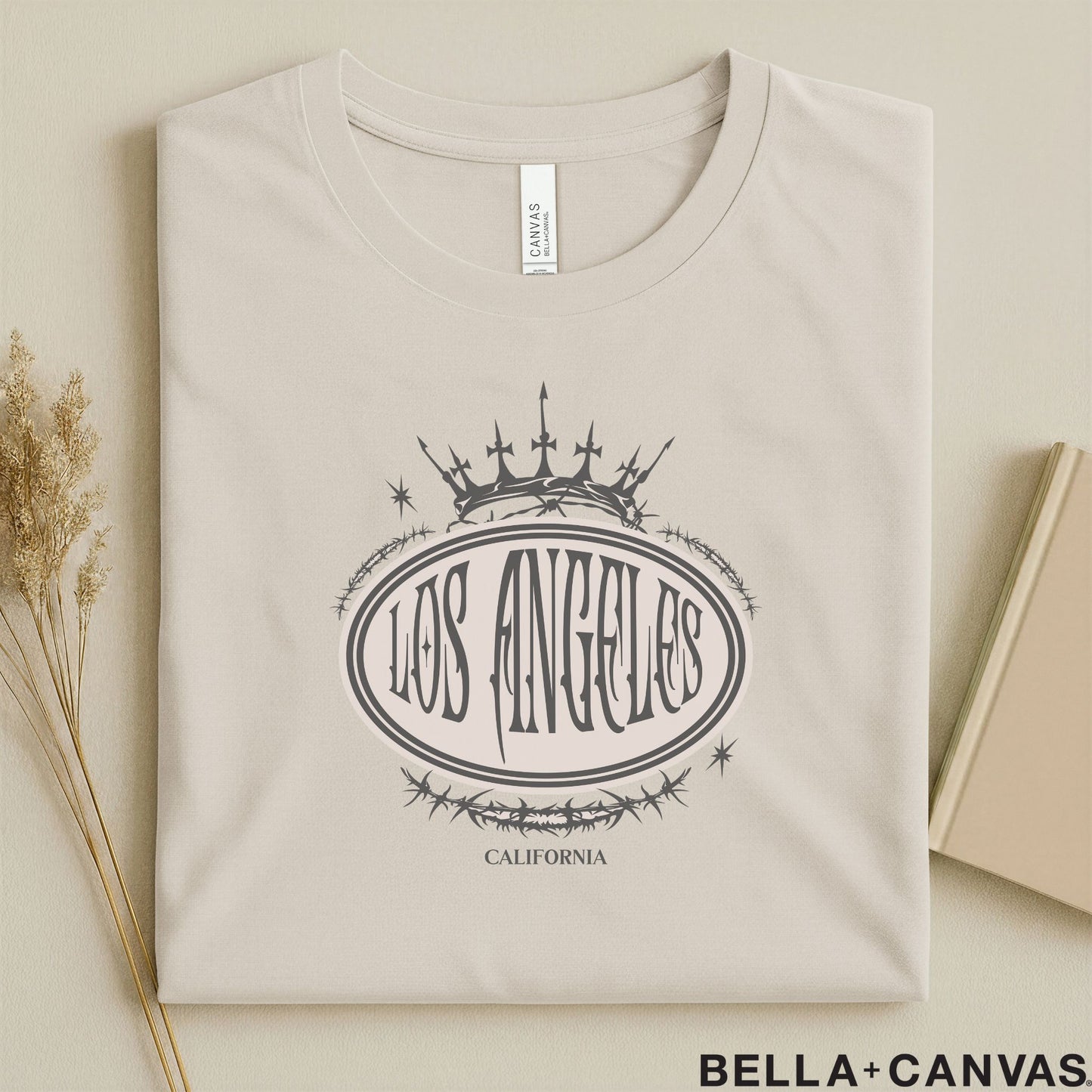 Los Angeles California Crown Design T-Shirt – Unisex Soft Fit