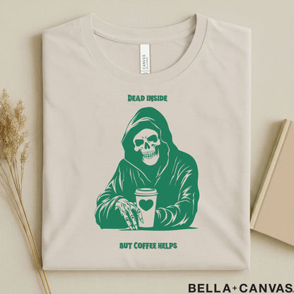 Dead Inside Coffee T-shirt - Perfect for coffee lovers