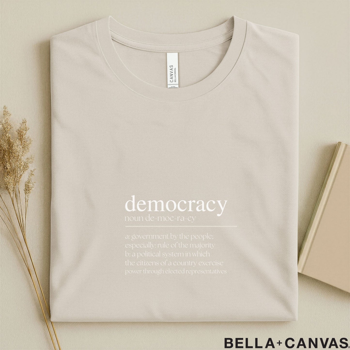 Democracy Typography T-Shirt – Unisex Dictionary Style Tee