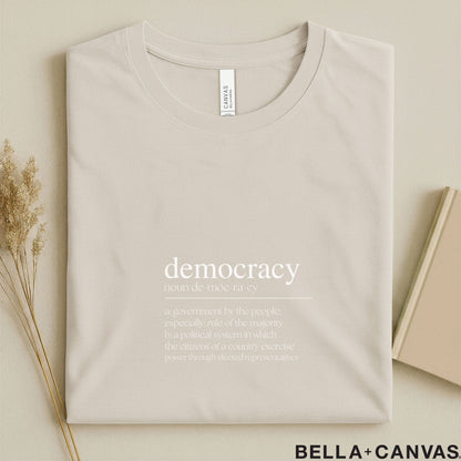 Democracy Typography T-Shirt – Unisex Dictionary Style Tee