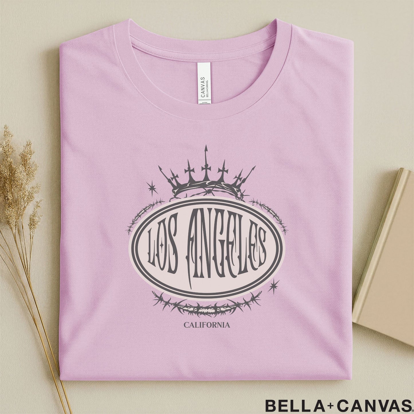 Los Angeles California Crown Design T-Shirt – Unisex Soft Fit