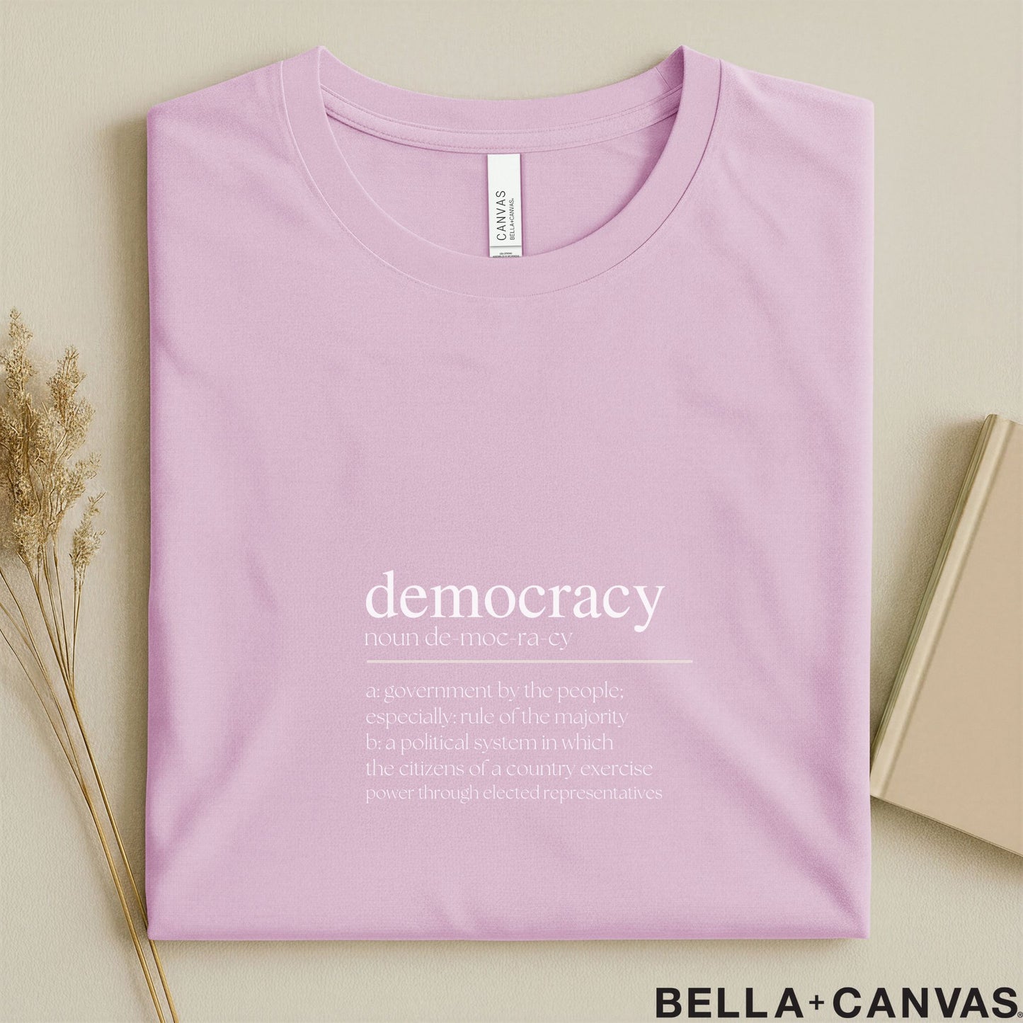 Democracy Typography T-Shirt – Unisex Dictionary Style Tee