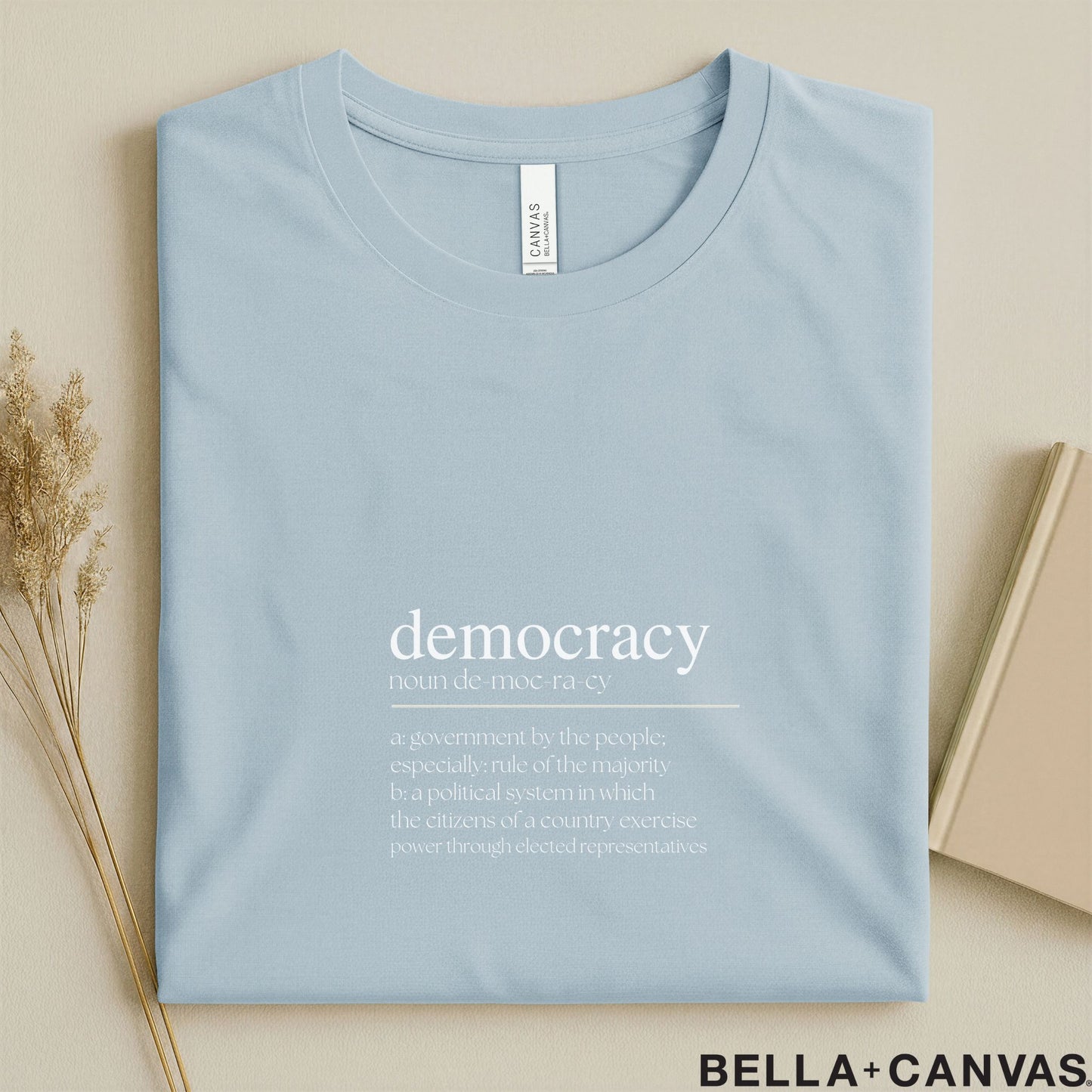 Democracy Typography T-Shirt – Unisex Dictionary Style Tee