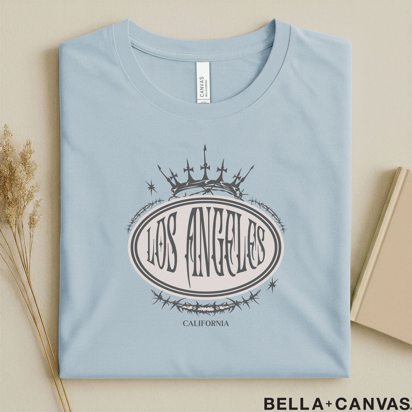Los Angeles California Crown Design T-Shirt – Unisex Soft Fit