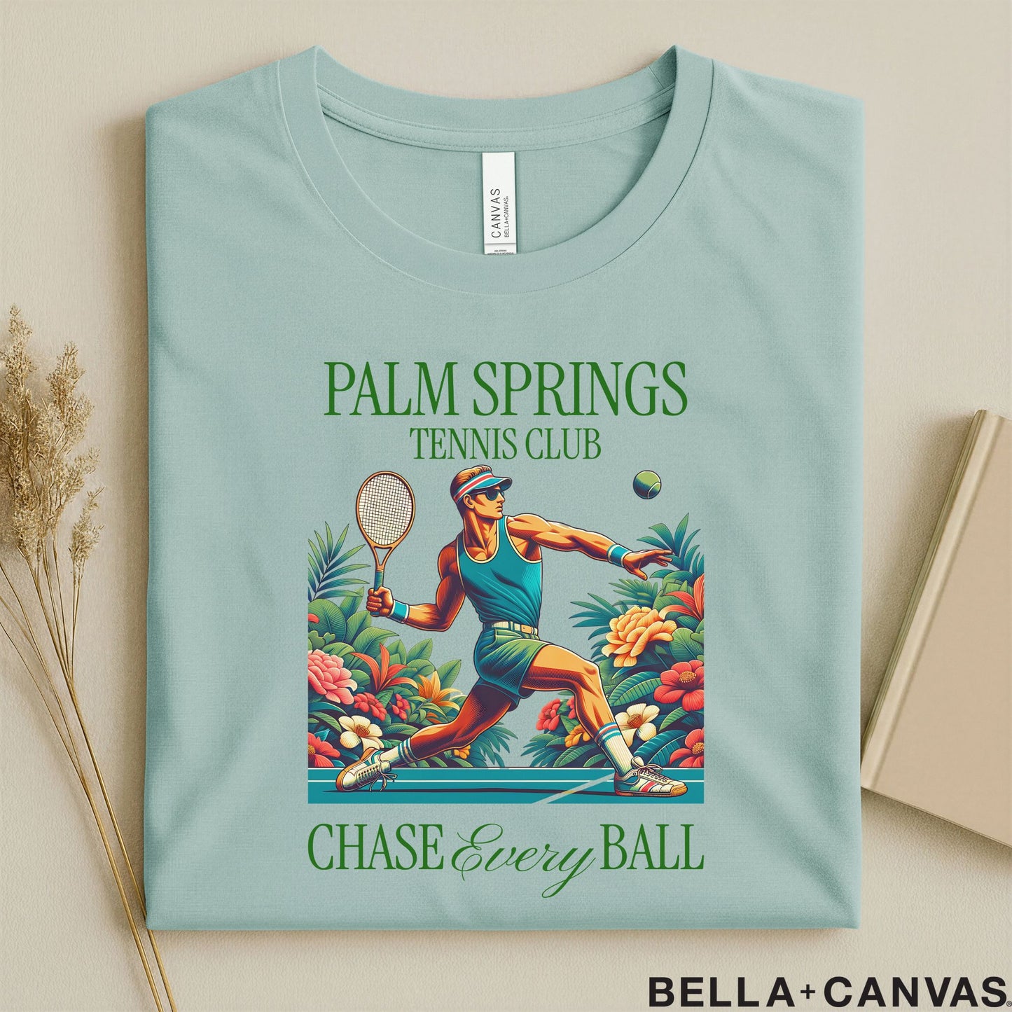 Palm Springs Tennis Club Graphic T-Shirt – Chase Every Ball Design