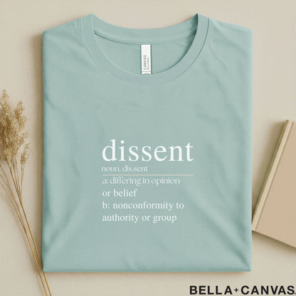 Dissent Dictionary Definition Typography T-Shirt