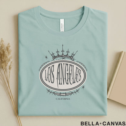 Los Angeles California Crown Design T-Shirt – Unisex Soft Fit