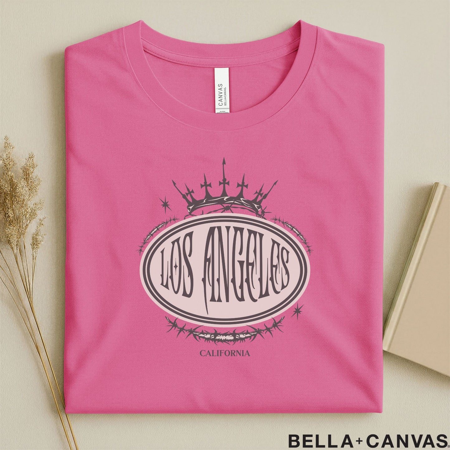 Los Angeles California Crown Design T-Shirt – Unisex Soft Fit