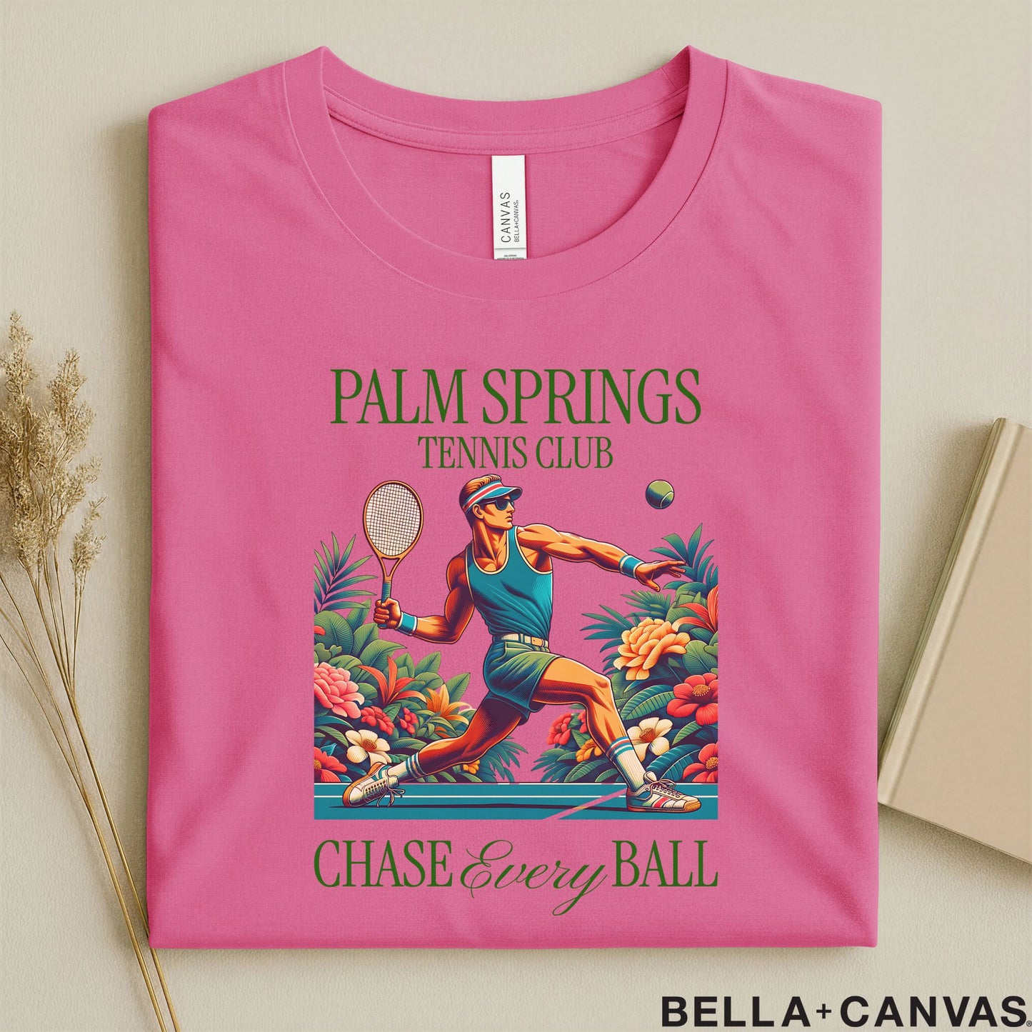 Palm Springs Tennis Club Graphic T-Shirt – Chase Every Ball Design