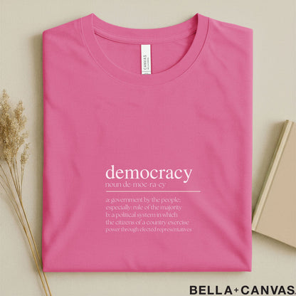 Democracy Typography T-Shirt – Unisex Dictionary Style Tee