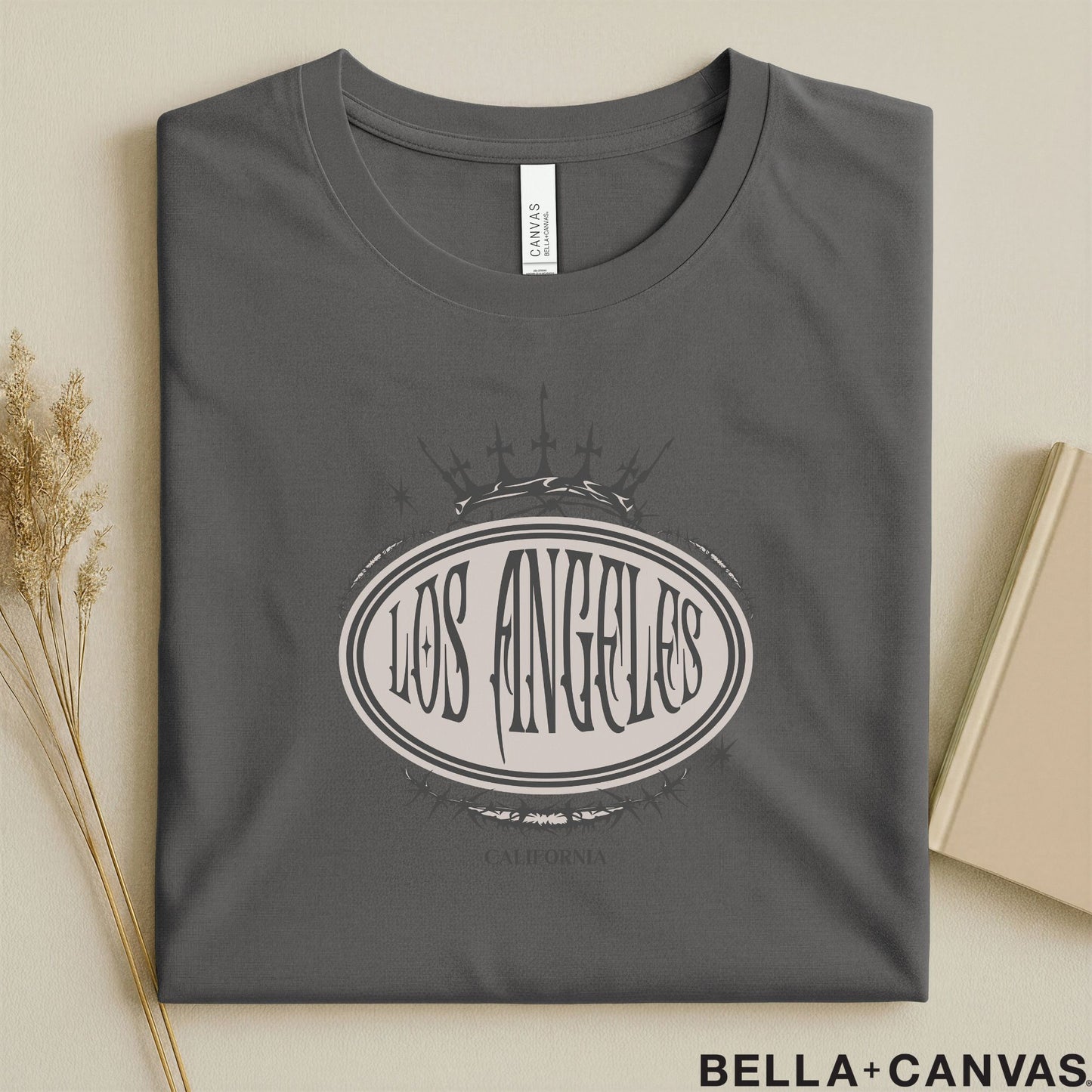 Los Angeles California Crown Design T-Shirt – Unisex Soft Fit