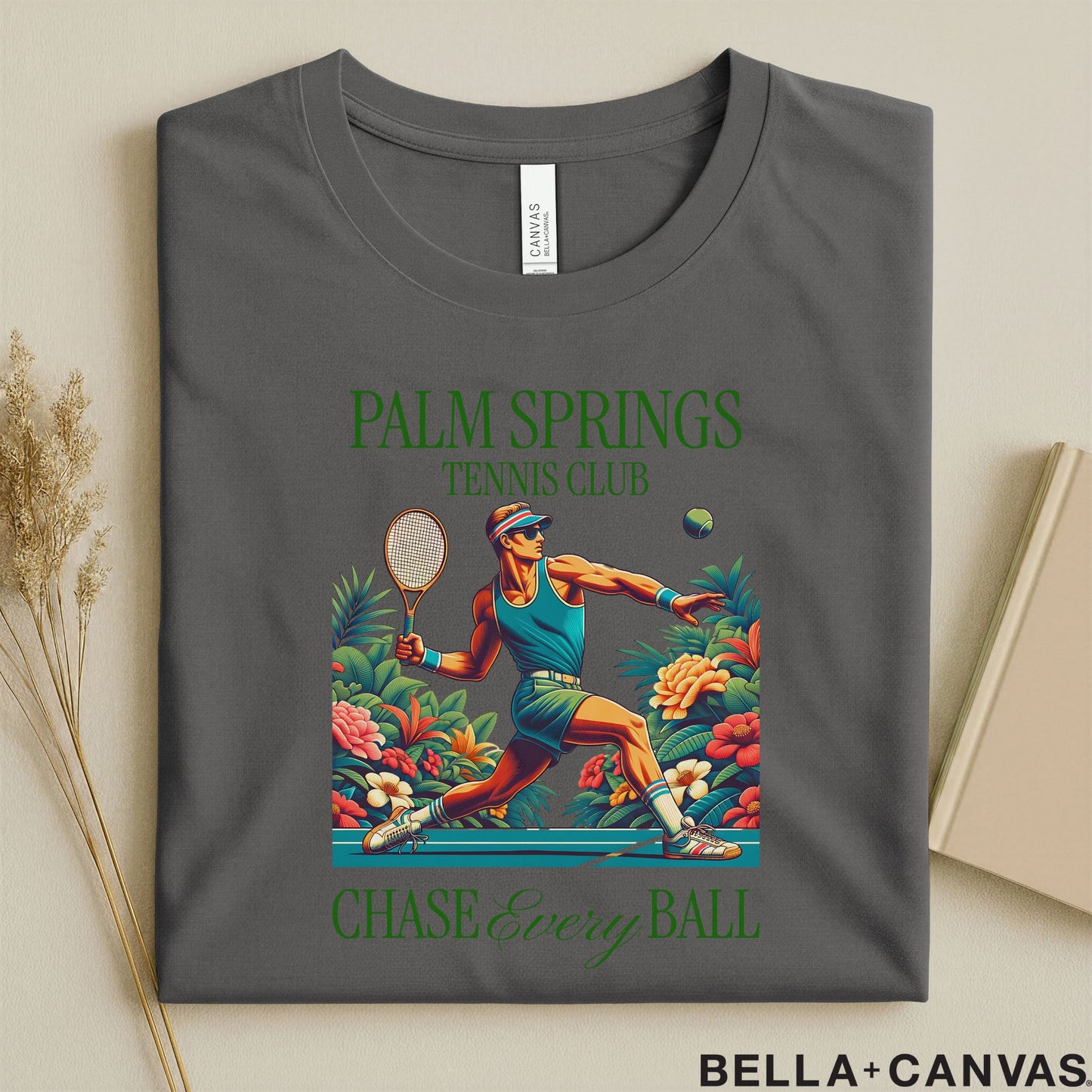 Palm Springs Tennis Club Graphic T-Shirt – Chase Every Ball Design