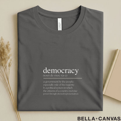 Democracy Typography T-Shirt – Unisex Dictionary Style Tee